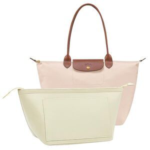 9263 Purse Organizer Insert for Longchamp Le Pliage Handbag Insert Beige